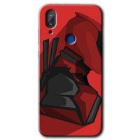 MRCİLETİSİM Vestel E5 Kılıf HD Desen Baskılı Arka Kapak+Temperli Cam - DeadPool