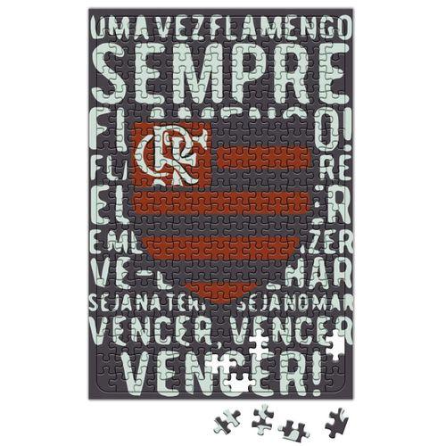 Sempre Flamengo Cinza Chumbo Puzzle 240 Parça Yapboz