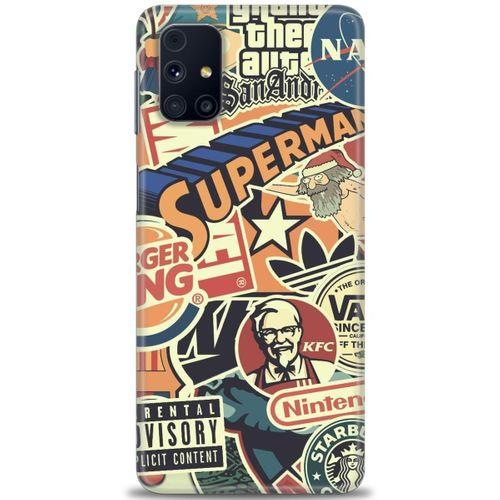 Samsung Galaxy M51 Kılıf HD Baskılı Kılıf - Superman + Tam Ekran Koruyucu