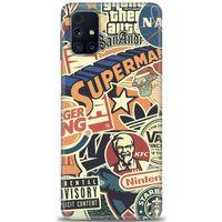 Samsung Galaxy M51 Kılıf HD Baskılı Kılıf - Superman + Tam Ekran Koruyucu