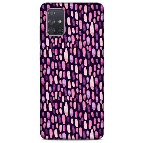 Samsung Galaxy A71 Uyumlu Kılıf Mor Delisi (24) Darbe Emici Kılıf Karışık