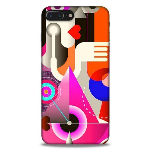 Lopard Apple Iphone 8 Plus Uyumlu Kılıf Soyut Sanat (17) Baskılı Tasarım Kılıf