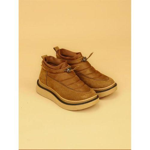 LUXOR Kadın Dolgulu Kışlık Taba Sneaker Bot