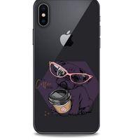 Zoologix (7) Apple iPhone XS Şeffaf Kılıf Silikon Desenli