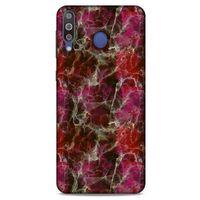 Mermer Desenli (40) Tema Fit Silikon Kılıf Menekşe Samsung Galaxy M30 Kılıf