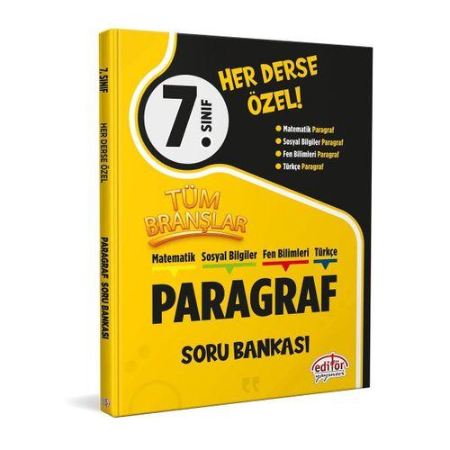 7. Sınıf Tüm Branşlar Paragraf Soru Bankası Editör Yayınları