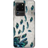 Samsung Galaxy S20 Ultra Kılıf Desenli Özel Seri Tüyler (16) Kalın Kılıf