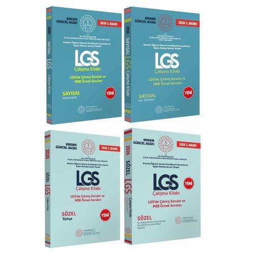 2026 8 Sınıf LGS MEB Örnek Soruları Sözel ve Sayısal Çalışma Kitabı 4’lü SET RENKLİ A4 Boyut GÜNCEL