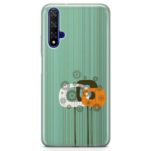 Huawei Nova 5t Kılıf Soyut Bahar Arka Kapak Koruma Desenli Full Koruyucu