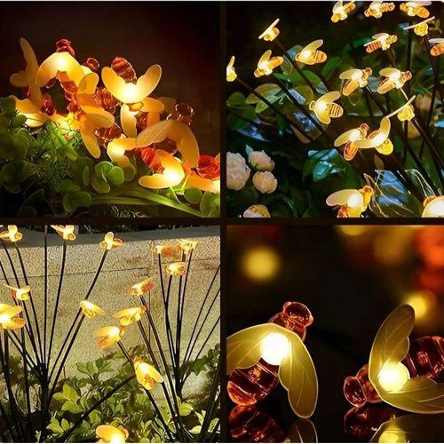 8 Ledli Bal Arısı Solar Bahçe Aydınlatması 2’li Paket