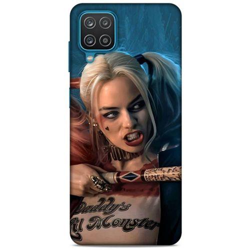 Samsung Galaxy A12 Uyumlu Kılıf Harley Quinn (13) Silikon Kap Mavi