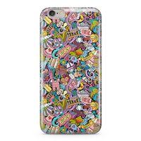 Apple iPhone 6 Plus - 6S Plus Kılıf Kız Bebek Giyim Doodle Arka Kapak Koruma Desenli Full Koruyucu