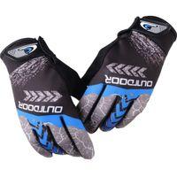 Eldiven Uzun Parmak Likralı Mavi