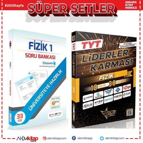 Farklı Sistem TYT Fizik Soru Bankası ve Liderler Deneme Seti 2 Kitap