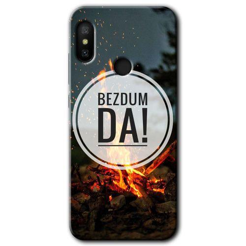 MRCİLETİSİM Xiaomi Mi A2 Lite Kılıf HD Desen Baskılı Arka Kapak+Temperli Cam - Bezdum Da