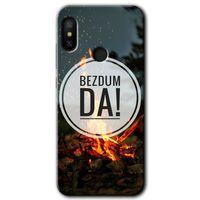 MRCİLETİSİM Xiaomi Mi A2 Lite Kılıf HD Desen Baskılı Arka Kapak+Temperli Cam - Bezdum Da