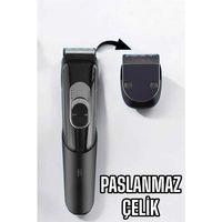 Saç Sakal Vücut Şarjlı Kablosuz Tıraş Makinesi Profesyonel Paslanmaz Çelik