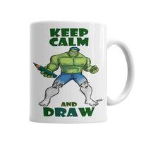 Draw Hulk Kupa Bardak Porselen
