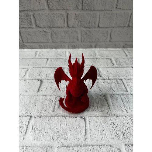 Kırmızı Ejderha Biblo 12 Cm Dekoratif Fantastik Obje Hediyelik Süs Eşyası