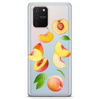 Samsung Galaxy S10 Lite Kılıf Şeftali Suyu Arka Kapak Koruma Desenli Full Koruyucu