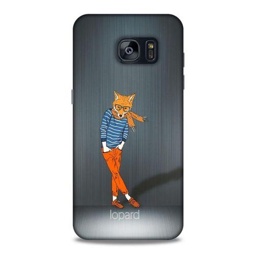 Samsung Galaxy S7 Edge Kılıf FunnyMaX (48) Bumper Kılıf Turuncu Tilki