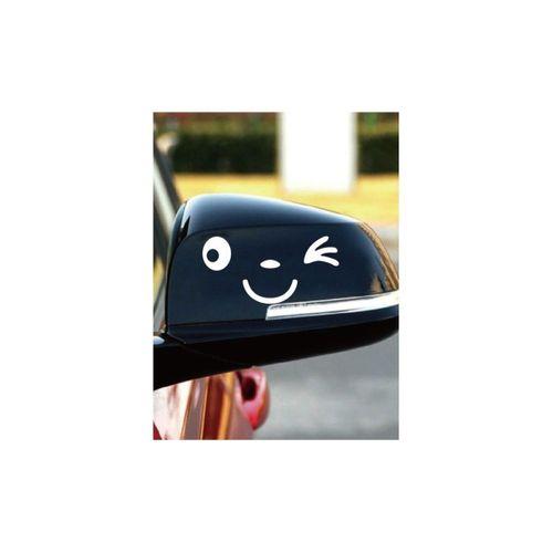 Sevimli Gülen Ikonometre Oto Araç Ve Araba Sticker Karikatür Vinil Dikiz Aynası Araba Sticker