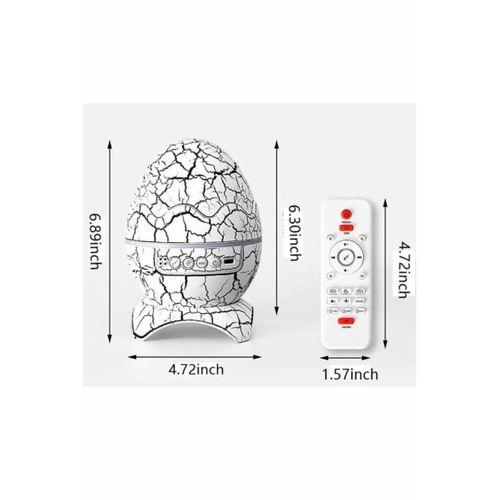 Yumurta Şeklinde Su Dalgalı Bluetooth Speaker Lamba Renkli Şarjlı