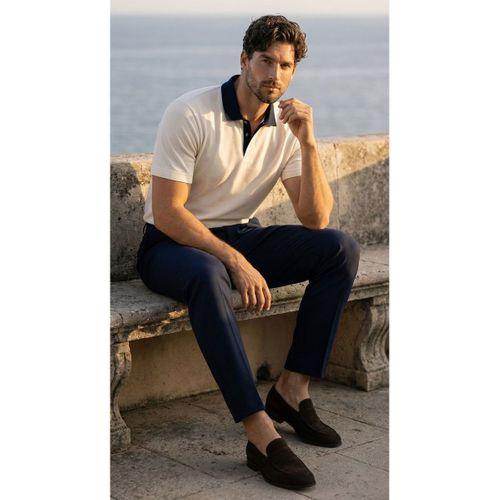 Arthur Regular Fit Nova Pike Kumaş Polo Yaka T-Shirt - Beyaz