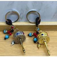 Metal Feng Shui Şans Çarkı Anahtarlık