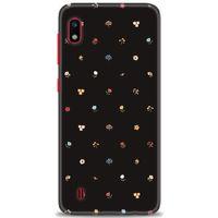 Samsung Galaxy A10 Kılıf HD Baskılı Kılıf - Flower + Tam Ekran Koruyucu