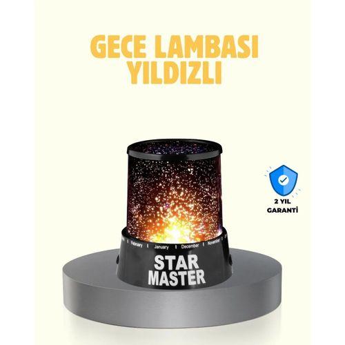 Led Renk Değiştiren Yıldız Projektör Galaxy Efektli Gece Lambası