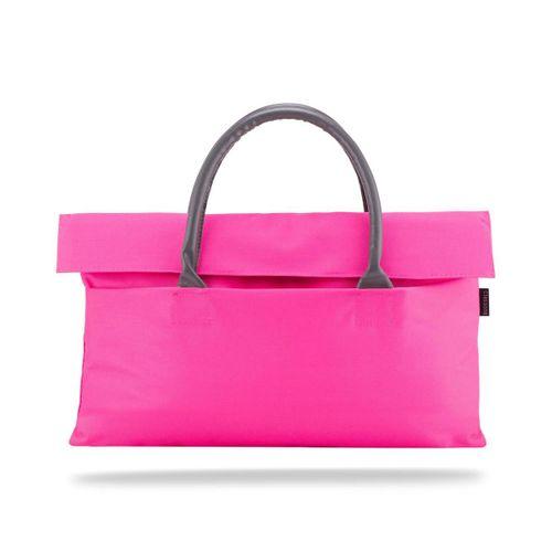Classone BYN-EL006 WTXPro Su Geçirmez Kumaş 13-14 inch Bayan Laptop El Çantası- Tote Bag- Pembe