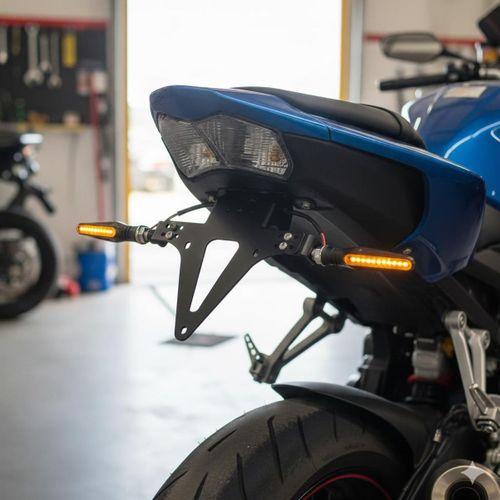 BAJAJ Bajaj Pulsar Ns200  Uyumlu Katlanır Plakalık Takımı (Kayar Led Sinyalli)