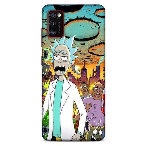 Samsung Galaxy A41 Uyumlu Kılıf Rick And Morty (42) Rugged Armor Kılıf Story Train Morty