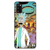Samsung Galaxy A41 Uyumlu Kılıf Rick And Morty (42) Rugged Armor Kılıf Story Train Morty