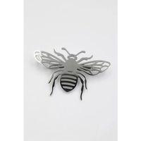 Çelik Arı Broş - Gümüş