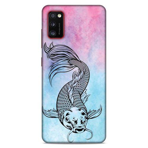 Lopard Samsung Galaxy A41 Uyumlu Kılıf Tattoo's (31) TPU Kılıf Balık Dövmesi