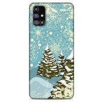 Samsung Galaxy M31s Kılıf Snowix (29) Arka Koruma Kılıfı Yeşil Krem