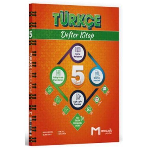 5. Sınıf Türkçe Defter Kitap Mozaik Yayınları