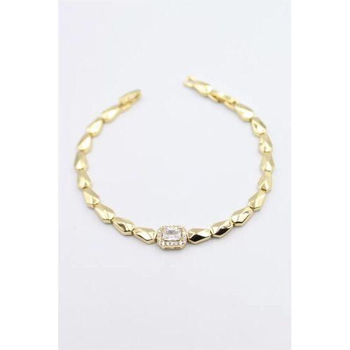 Taşlı Xuping Bileklik - Altın