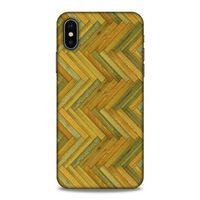 Lopard Apple iPhone XS Uyumlu Kılıf Wood'X (32) Soft Silikon Kılıf Desenli