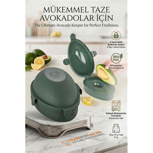 Avokado Saklama Kabı | Kilitli Taze Tutucu Koruyucu Kutu | Kararmaya Son 723084