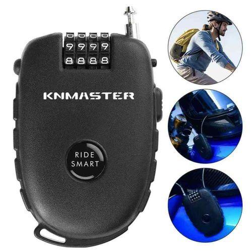 KNMASTER Knmaster Motosiklet Kaskı Kilidi + Karbon Çanta Hediyeli – Esnek Kablo Ve Üst Düzey Koruma