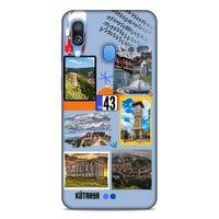 Lopard Samsung Galaxy A40 Uyumlu Kılıf Şehirli ※ (43) Kütahya Thin Fit Kılıf