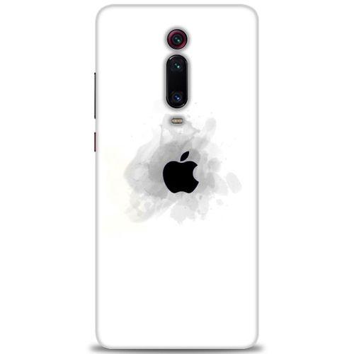 Xiaomi Mi 9T Kılıf HD Baskılı Kılıf - Siyah Elma + Tam Ekran Koruyucu