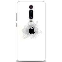 Xiaomi Mi 9T Kılıf HD Baskılı Kılıf - Siyah Elma + Tam Ekran Koruyucu