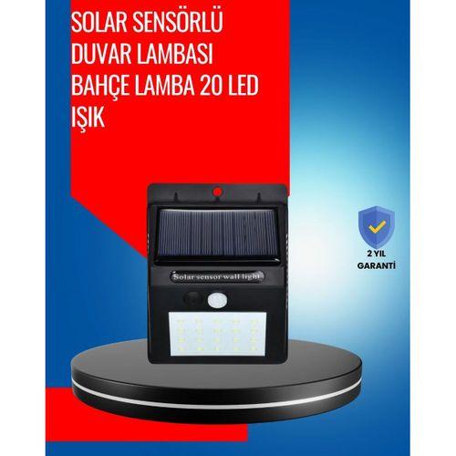 Solar Enerjiyle Çalışan Ip65 Su Geçirmez 20 Led Duvar Lambası