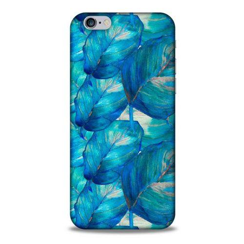 Apple Iphone 6S Uyumlu Kılıf Mavi Delisi (47) Crystal Flex Kılıf Yaprak
