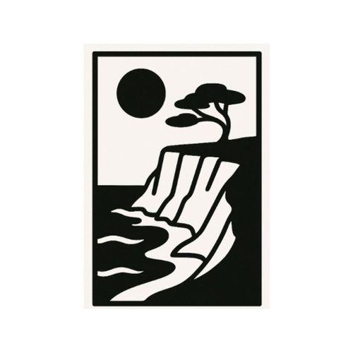 Japon Baskı Uçurum Manzaralı Kurabiye / Kil Kalıbı (Bu ürün Sadece Plastik parçadır - Almadan Önce Soru Sorabilirsiniz)