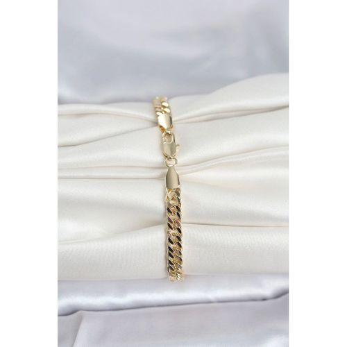 CM 14K Gold Renk Kalın Zincir Model Kadın Bileklik